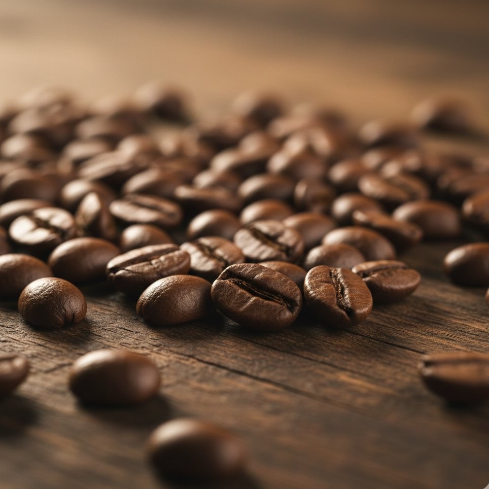Freshly roasted specialty coffee beans